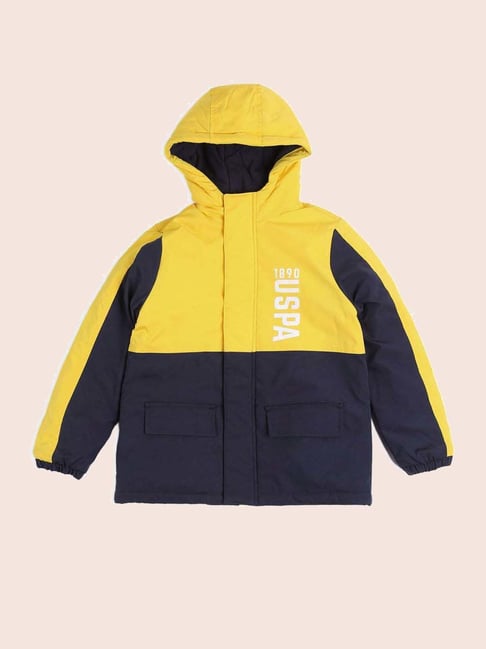 U.S. Polo Assn. Boys Yellow Full Sleeves Summer Jacket