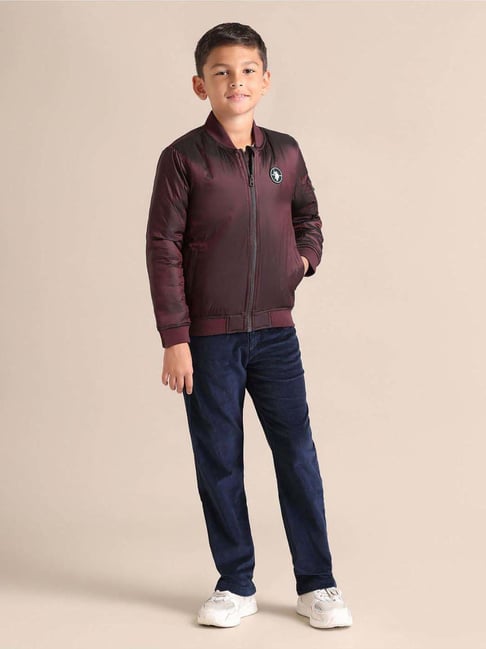 U.S. Polo Assn. Boys Red Full Sleeves Summer Jacket