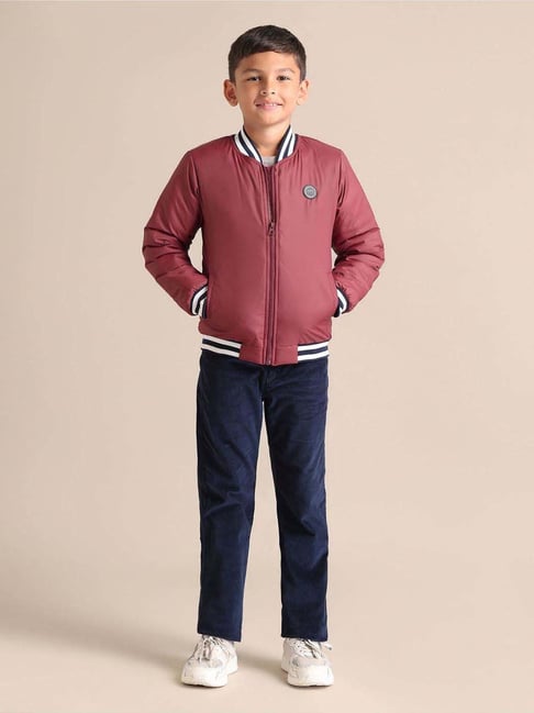 U.S. Polo Assn. Boys Red Full Sleeves Summer Jacket