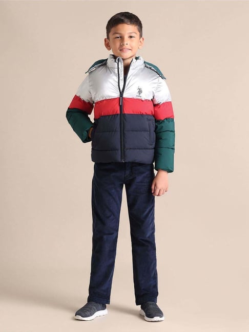 U.S. Polo Assn. Boys Blue Full Sleeves Winter Jacket-picture-23