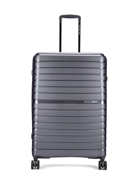 VIP Grey Aer Plus Striped Medium Checked Luggage-picture-15
