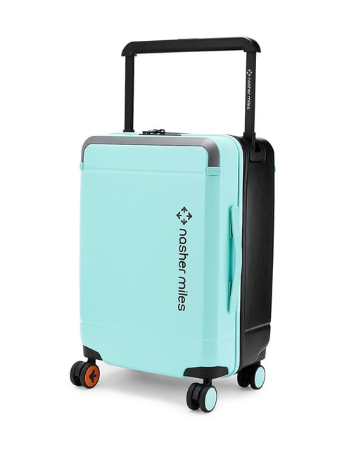 Nasher Miles Pastel Green Black Oslo Small Hard Sided Cabin Trolley-picture-18