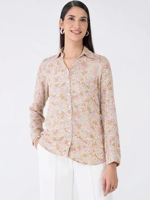 SALT Attire Multicolor Sierra Shirt Floral Button Down Shirt-picture-26