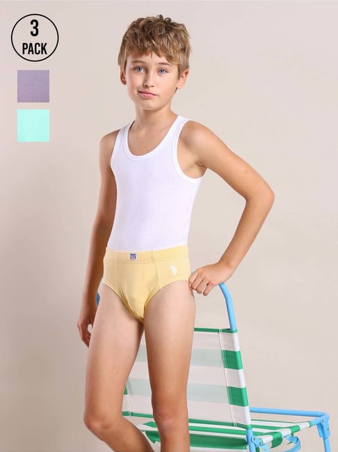 U.S. Polo Assn. White Innerwear Bottom - Pack of 3