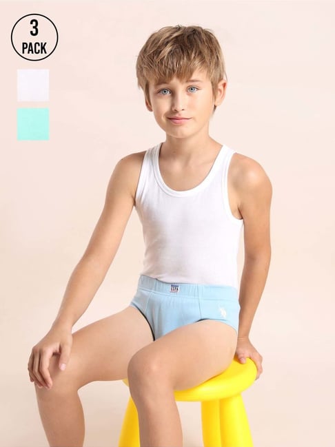 U.S. Polo Assn. White Innerwear Bottom - Pack of 3