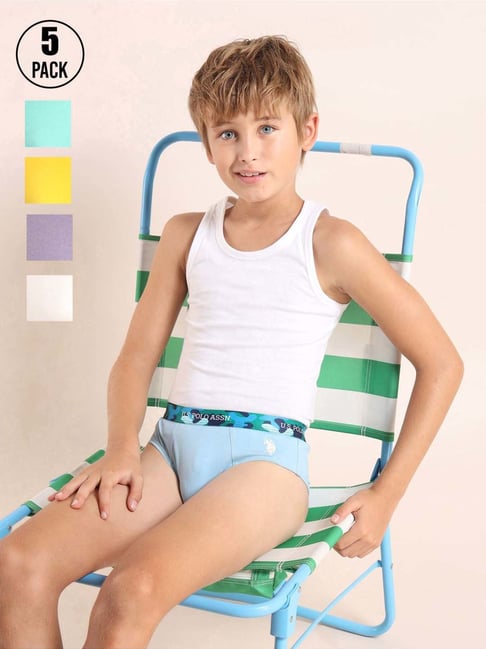 U.S. Polo Assn. Light Blue Innerwear Bottom - Pack of 5
