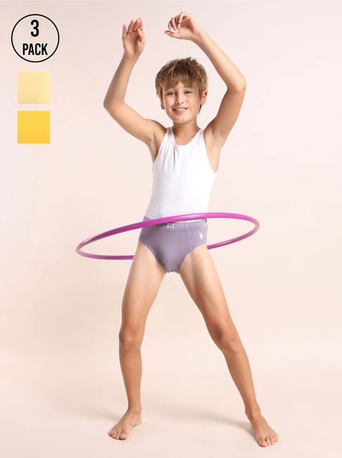 U.S. Polo Assn. White Innerwear Bottom - Pack of 3