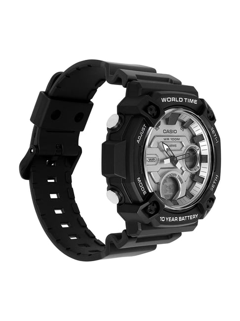 Orologio Uomo Sportivo Casio AEQ-120W-1B Full Black Digitale Analogico
