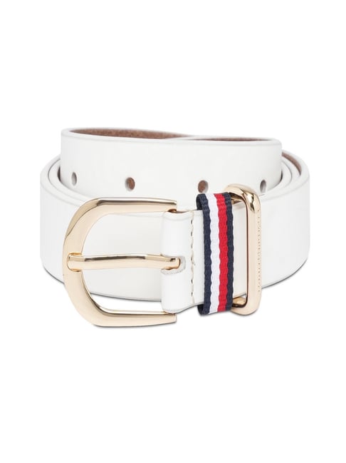 TOMMY HILFIGER Belt for Women, Small, Luciena, Off White