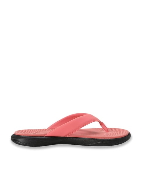 Puma Women's Peach Frost & Black Royalcat Softride Lumina Women's Flip Flops