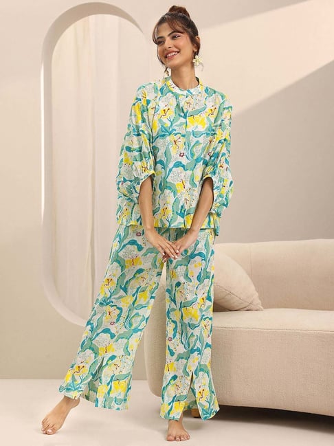 Libas Multiclored Printed Pyjamas Set-picture-38