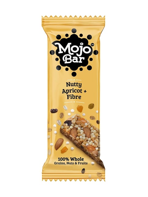 Mojo Bar 100% Whole Grains, Nut & Fruit | High Energy & Granola Bars Pack of 15 - 32 g
