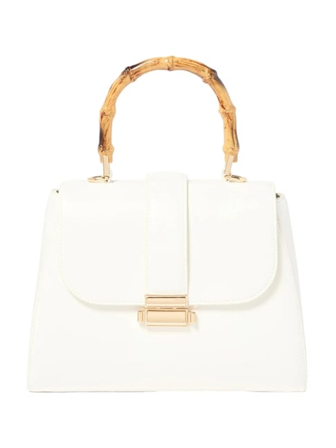 Buy Forever New White Brooke Medium Satchel at Best Price Tata CLiQ