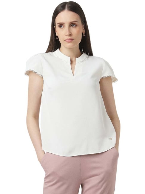 Van Heusen White Regular Fit Top-picture-15