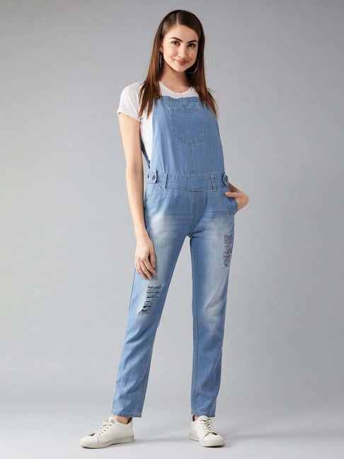 Dolce Crudo Blue Regular Fit Jumpsuit-picture-33