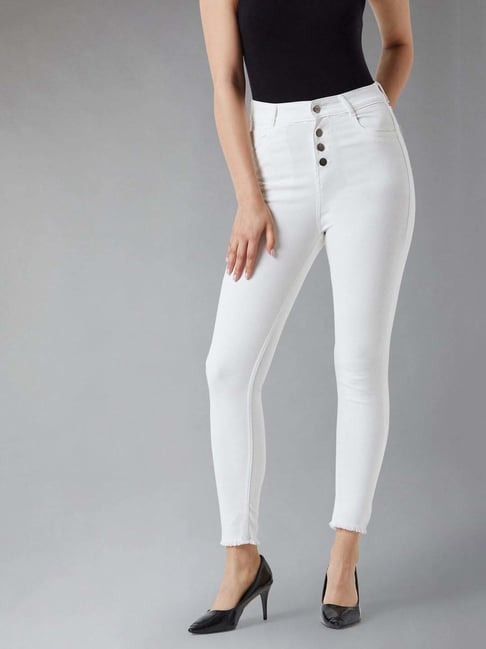 Dolce Crudo White Skinny Fit Jeans-picture-26