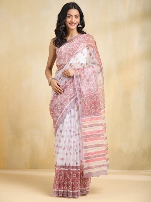 Fabindia Multicolour Woven Saree-picture-26