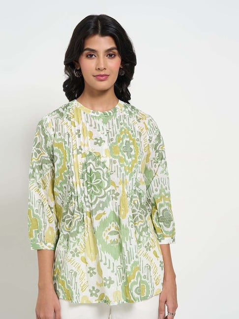 Akkriti by Pantaloons Moss Printed Tunic-picture-23