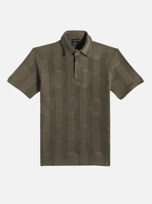 Cavio Boys Green Cotton Lycra Half Sleeves Solid Casual T-Shirt-picture-14