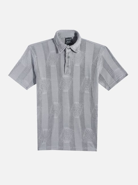Cavio Boys Grey Cotton Lycra Half Sleeves Solid Casual T-Shirt-picture-16