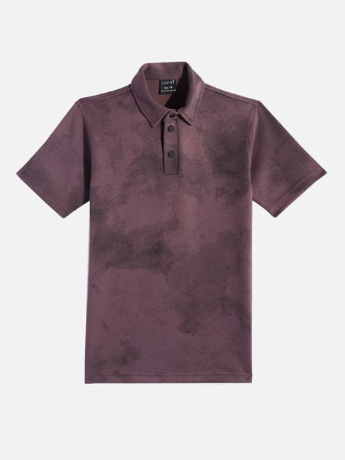 Cavio Boys Magenta Cotton Lycra Half Sleeves Solid Casual T-Shirt-picture-27