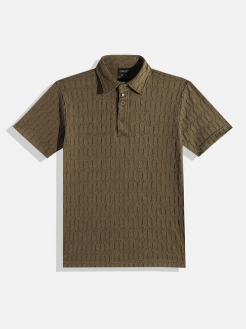 Cavio Boys Green Cotton Lycra Half Sleeves Solid Casual T-Shirt-picture-11