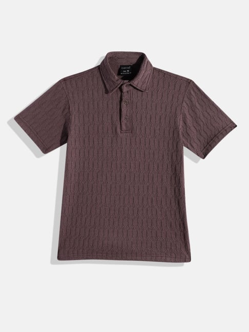 Cavio Boys Magenta Cotton Lycra Half Sleeves Solid Casual T-Shirt-picture-17