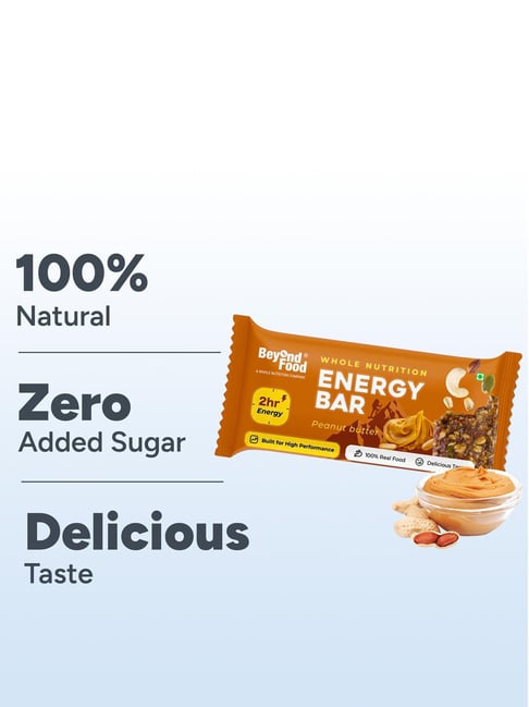 Beyond Food Energy Bars Peanut Butter - Pack of 9