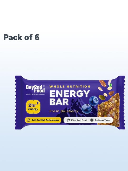 Beyond Food Energy Bars Fresh Blueberry Flavour - Pack of 6