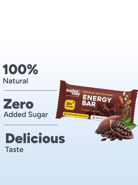 Beyond Food Energy Bars Classic Cocoa Flavour - Pack of 9