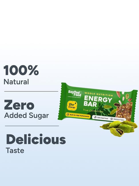 Beyond Food Energy Bars True Cardamom - Pack of 9