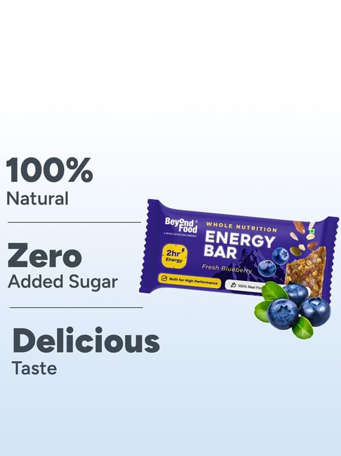 Beyond Food Energy Bars Fresh Blueberry Flavour - Pack of 9
