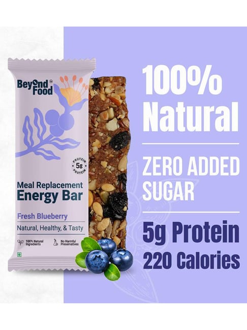 Beyond Food Meal Replacement Bar Fresh Blueberry Flavour - Pack of 6