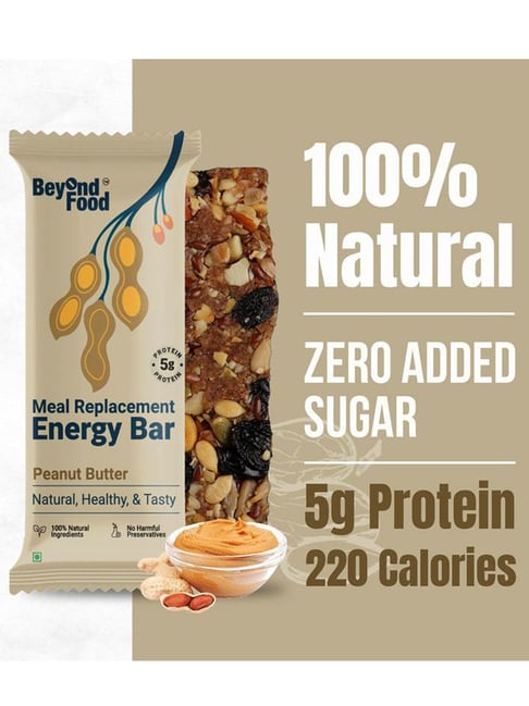 Beyond Food Meal Replacement Bar Peanut Butter - Pack of 6