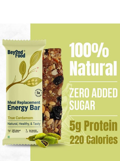 Beyond Food Meal Replacement Bar True Cardamom Flavour - Pack of 6