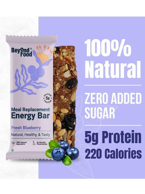 Beyond Food Meal Replacement Bar Fresh Blueberry Flavour - Pack of 9