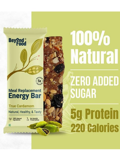 Beyond Food Meal Replacement Bar True Cardamom - Pack of 9