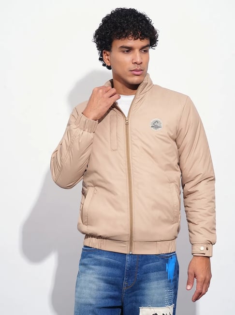 Being Human Beige Slim Fit Jacket