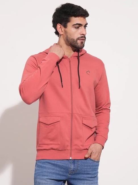 Being Human Pink Regular Fit Hooded Jacket-picture-39