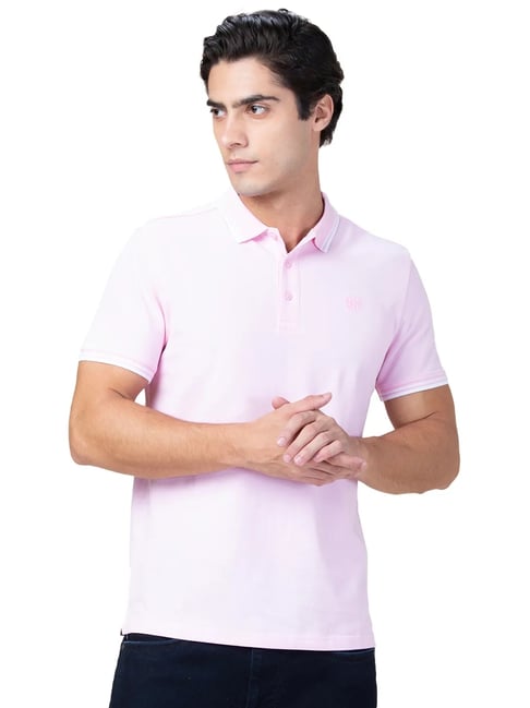 Being Human Pink Regular Fit Printed Polo T-Shirt-picture-22
