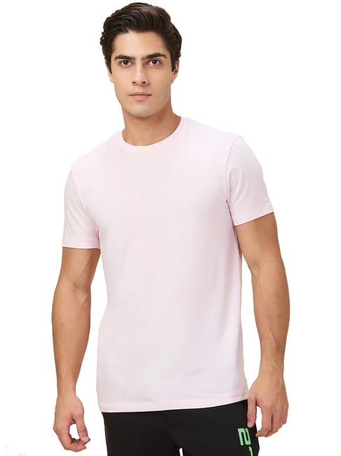 Being Human Pink Cotton Regular Fit Logo Printed T-Shirt-picture-15