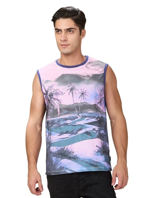 Being Human Pink Cotton Regular Fit Printed T-Shirt-picture-16