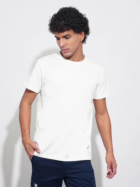 Being Human White Cotton Regular Fit T-Shirt-picture-35