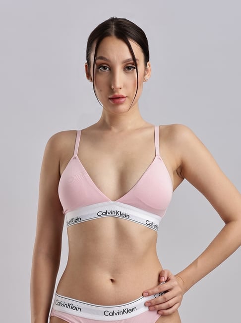 Calvin Klein Underwear Pink Nylon Solid Bra