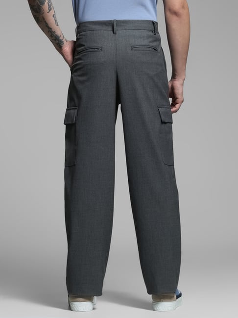 Jack Jones Grey Anti Fit Cargos