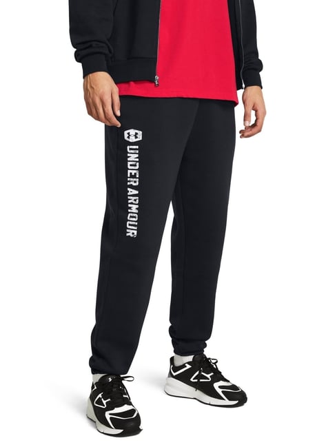 Under Armour Black Cotton Loose Fit Sports Joggers-picture-11
