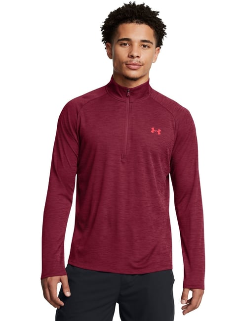 Under Armour Maroon Regular Fit Sports Jacket