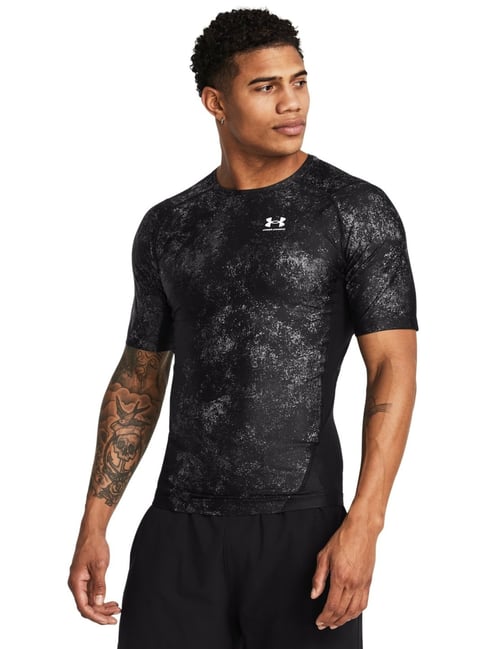 Under Armour Black Regular Fit Printed Sports T-Shirt-picture-28