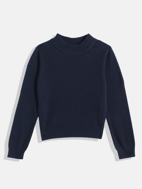 Femea Girls Navy Skinny Sweater-picture-10