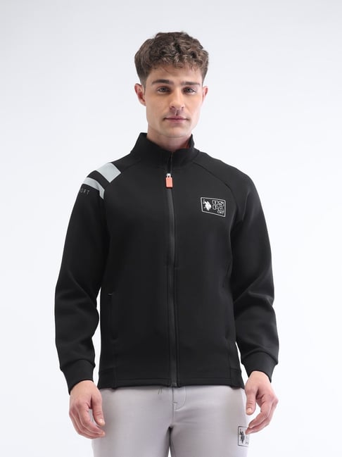 u.s. polo assn. Uspa Active Black Cotton Regular Fit Sports Sweatshirt-picture-44